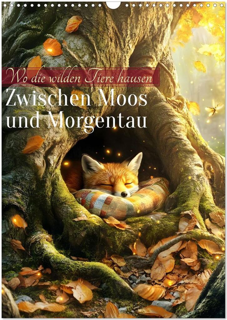 Zwischen Moos und Morgentau (Wandkalender 2026 DIN A3 hoch), CALVENDO Monatskalender