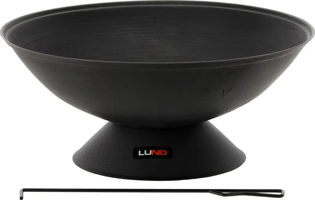 Brasero Foyer 56 cm en Acier Noir - Chauffage de Terrasse Extérieur