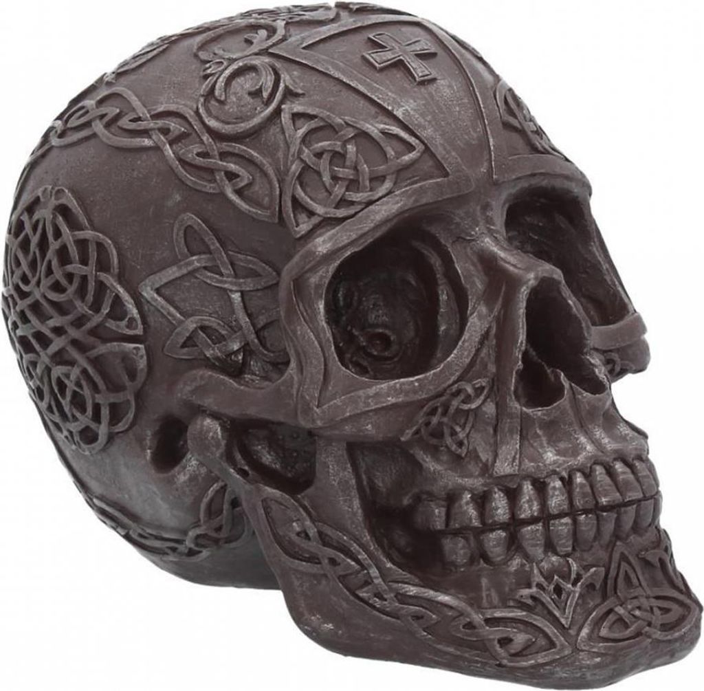 Grinsender Totenkopf Celtic Iron als Gothic Deko