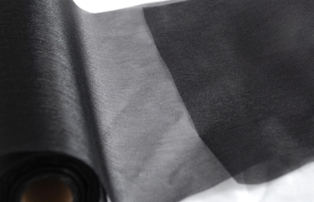 Organza schwarz 35 cm x 20 m Tischläufer Tisch Dekoration Produktbild 