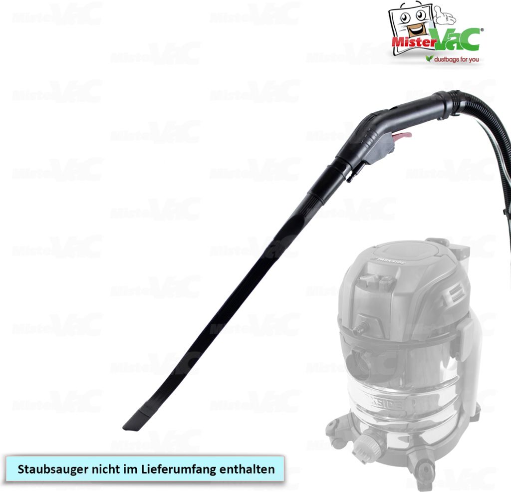 MisterVac Staubsaugerdüse Flexdüse flexible Fugendüse kompatibel mit Parkside PWS20 C2 Waschsauger,377366 2110