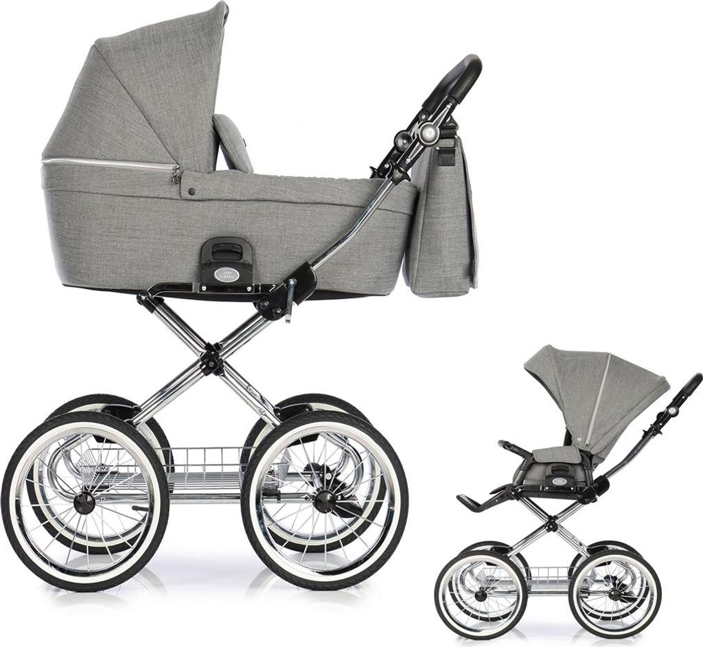 Coss Classic 2 in 1 inkl. Sportsitz und Zubehör in Farbe Grey - erhältlich in 3 weiteren Farben