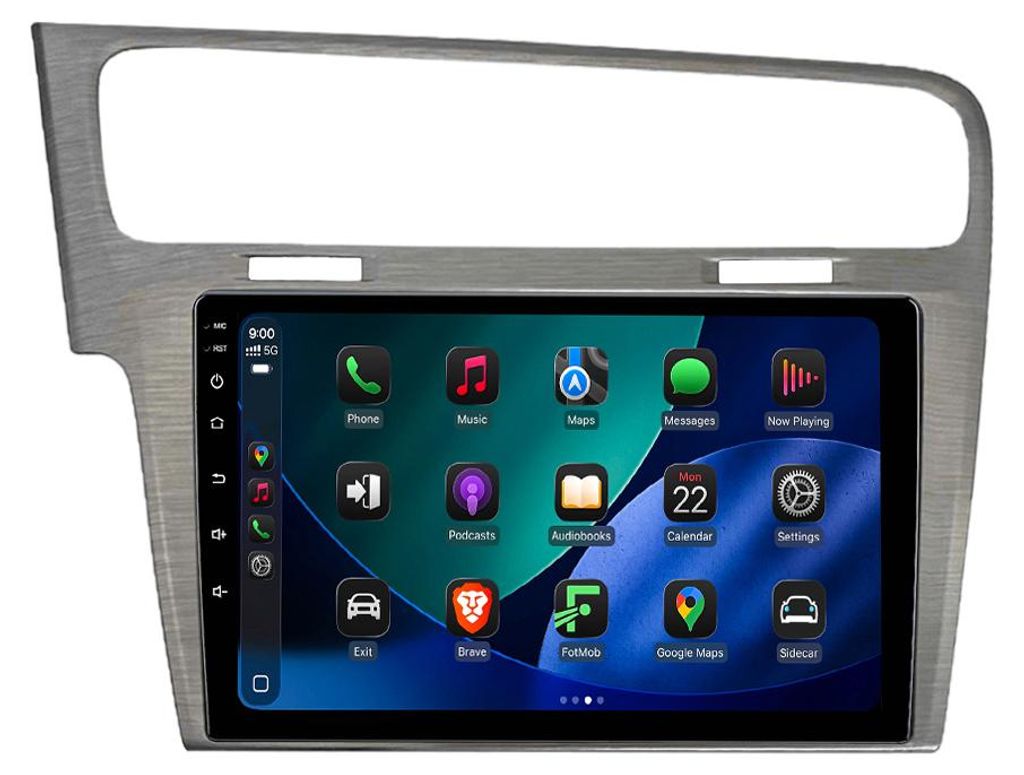 Autoradio Android 10'' 64GB per VW Golf 7 (2012-2017) con Immagine del prodotto 