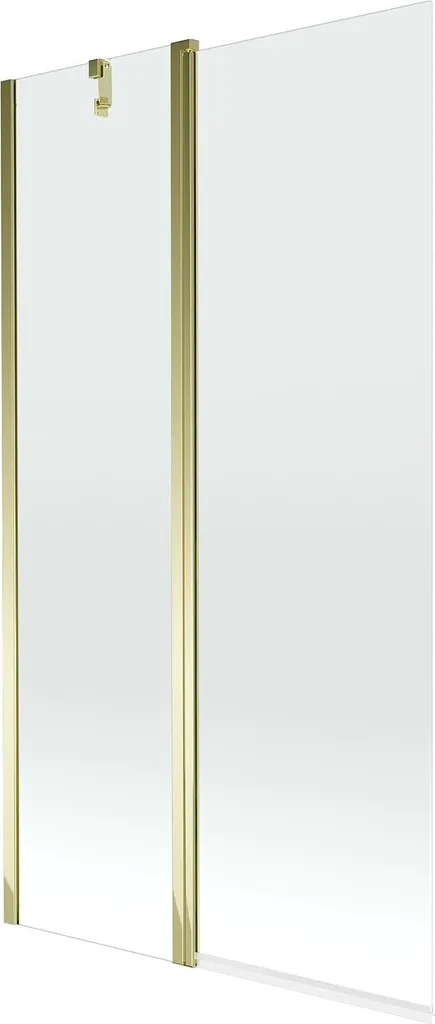 Mexen Flip Pare-baignoire 1 vantail 100x150 cm Transparent Or 894-100-101