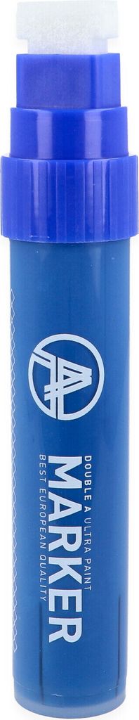Double A Marker 20mm Filz Extra Breit 30ml Paint Permanent hochdeckend Filzstift Nachfüllbar ULTRA OPAQUE, Blau