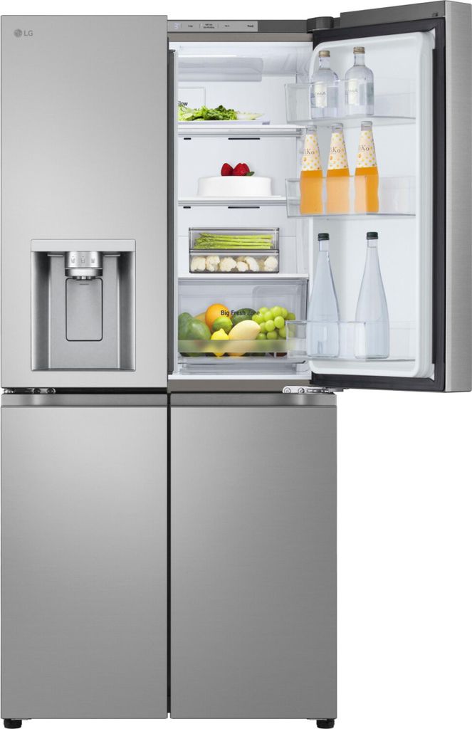 LG GML861PYPE Side-by-Side Kühlkombination Freistehend 506 l E Silber