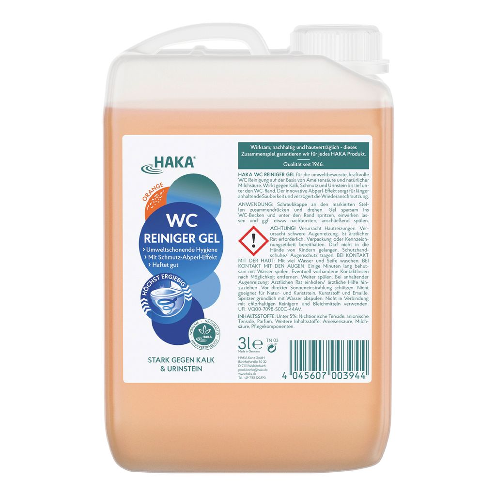 WC Reiniger Gel Orange 3 Liter Nachfüllkanister