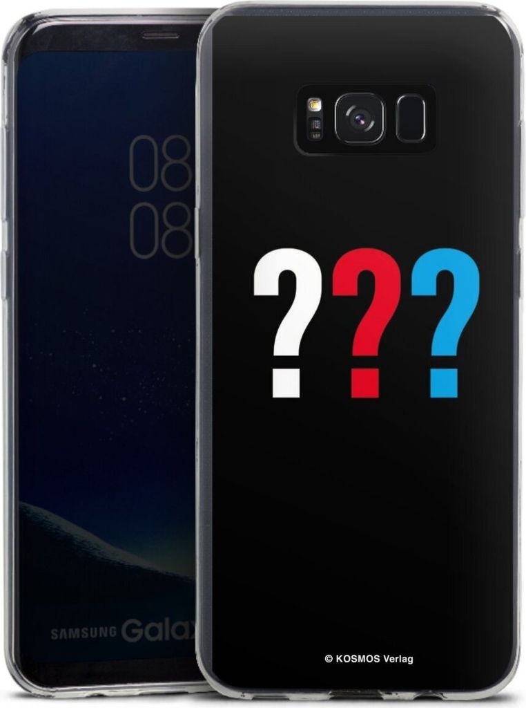 DeinDesign Slim Hülle für Samsung Galaxy S8 Plus Silikon Case Ultra Dünn Handyhülle Logo Offizielles Lizenzprodukt Die drei ???