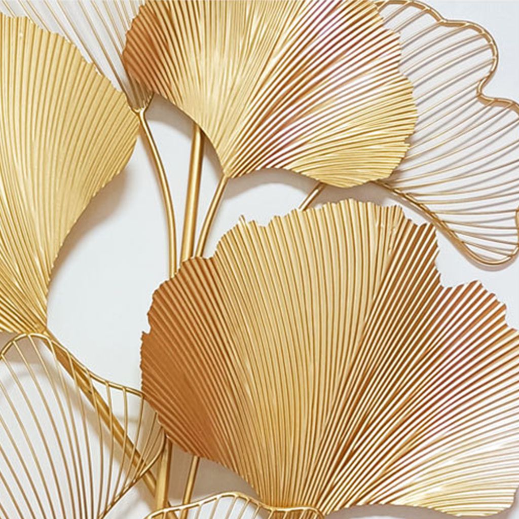 Wanddekoobjekt, 3D Ginkgo Wanddekoration aus Metall, Ginkgo Produktbild 10