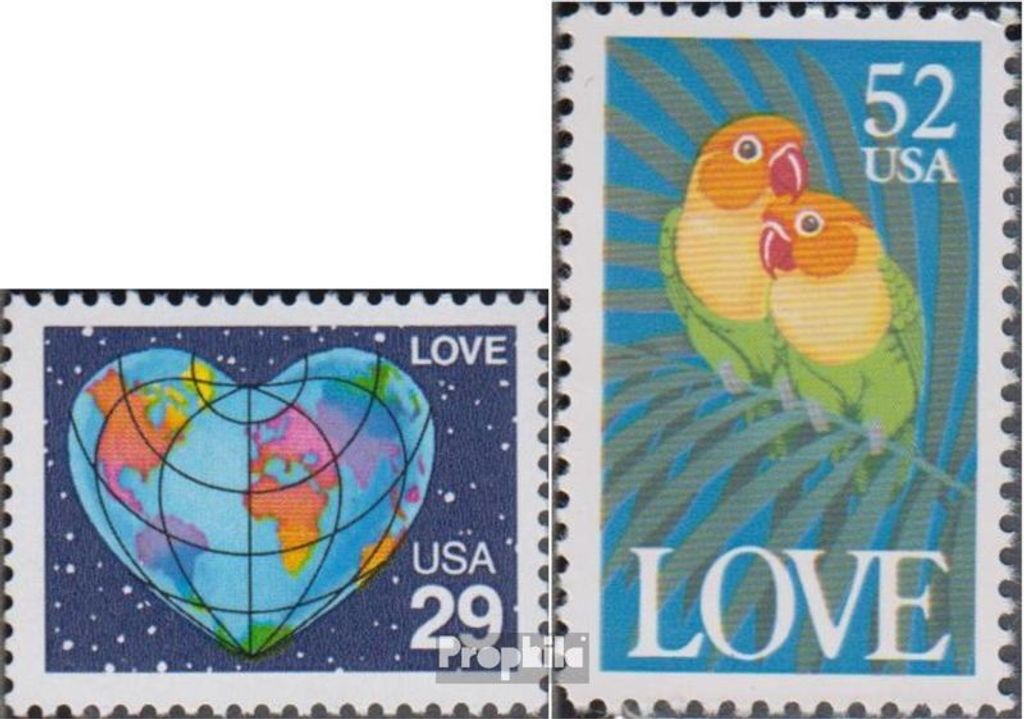 Briefmarken USA 1991 Mi 2132-2133 (kompl.Ausg.) postfrisch Grußmarken