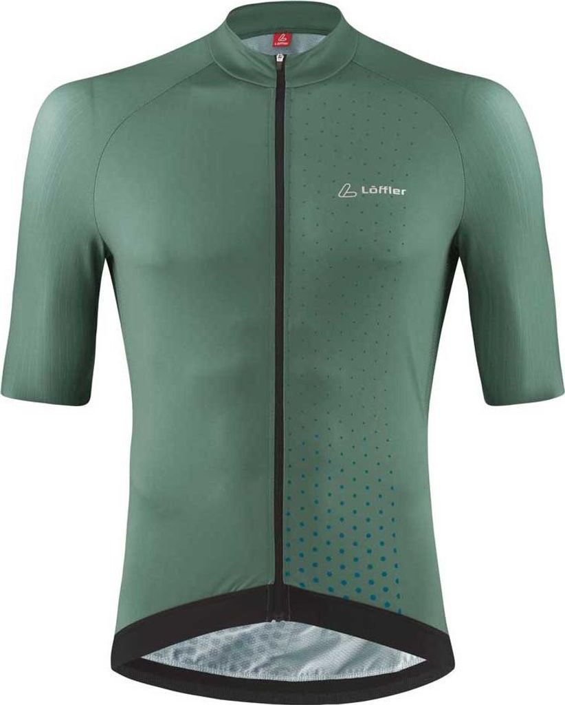 Loeffler Full Zip Star Hotbond Rf Kurzarm-radtrikot Grün 46 Herren Grün 46