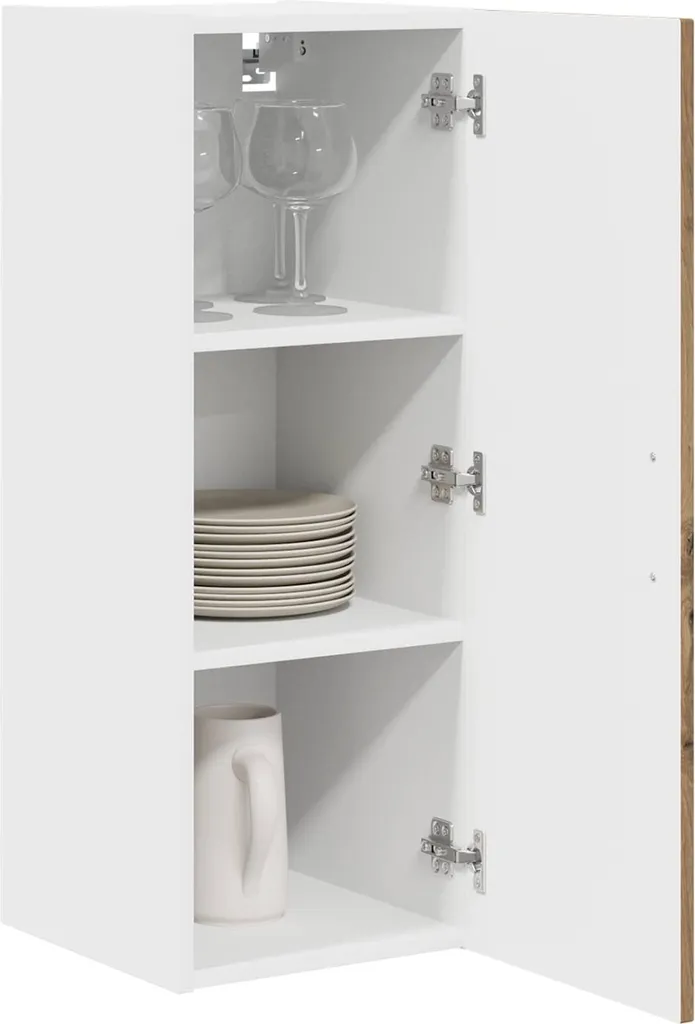 Armadietto Cucina vidaXL Kalmar Rovere Artisan 2 Pz 30x31x80 cm - 2