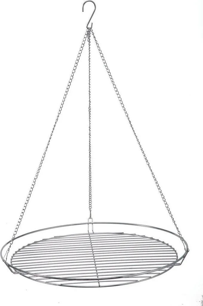 Tepro Grille de Cuisson Ronde avec Chaîne Chromée Ø49cm pour Barbecue