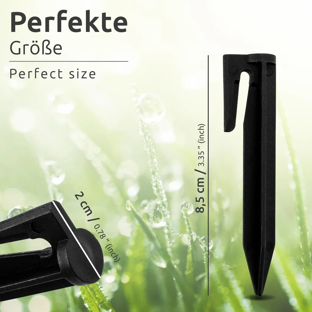 ECENCE Piquets pour Câble Périphérique de Tondeuse Robot - Lot de 100