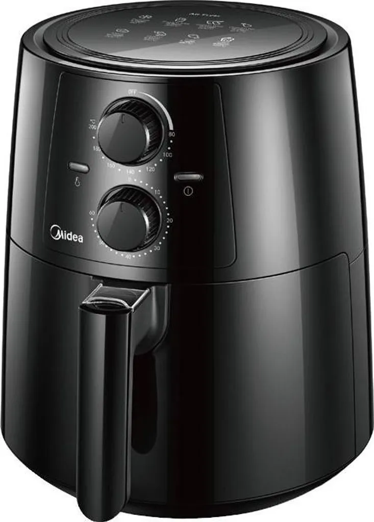 Friteuse à Air Midea 1400W Capacité 3,5L Minuterie 60min Temp 200°C