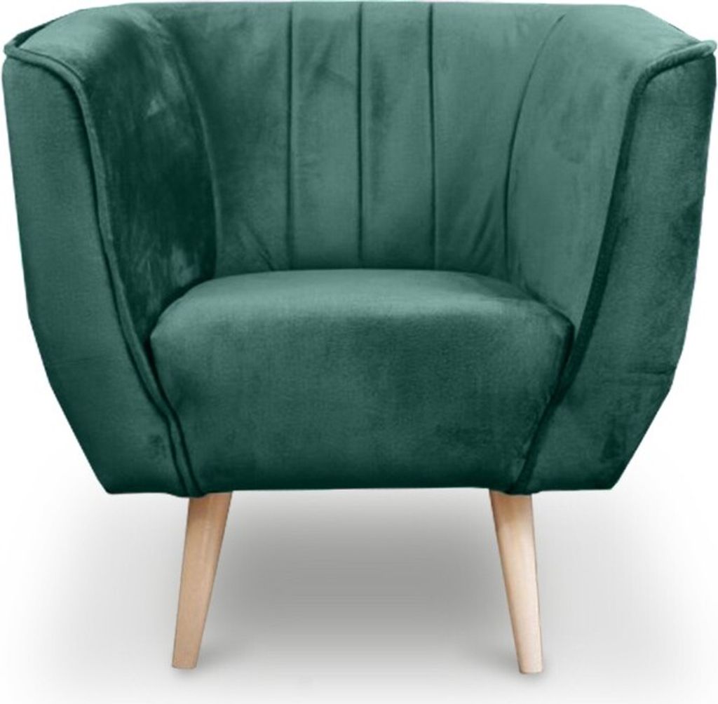 BETTSO Moderner Sessel im skandinavischen Stil PIK 1 MON 37 Grün Dunkelgrün Flaschengrün