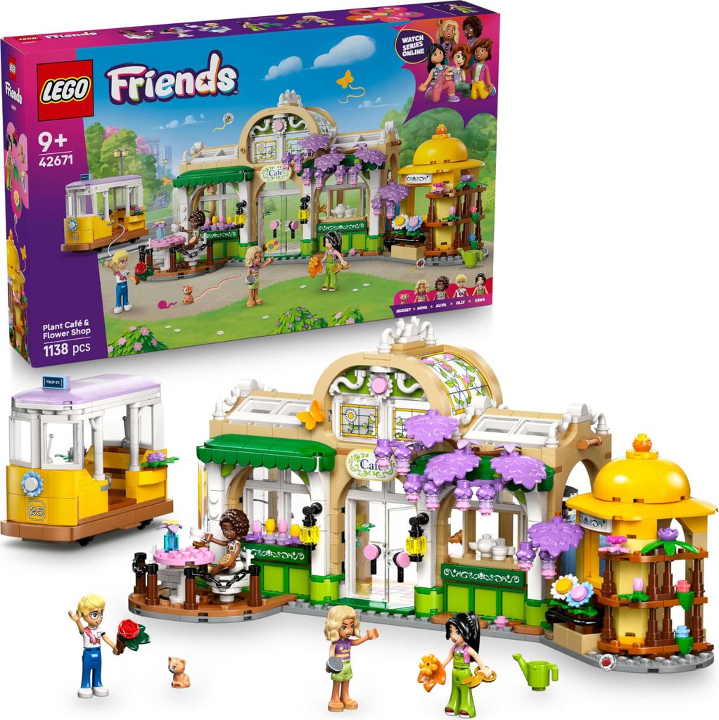 Lego Friends Café des plantes et kiosque à fleurs Image du produit 