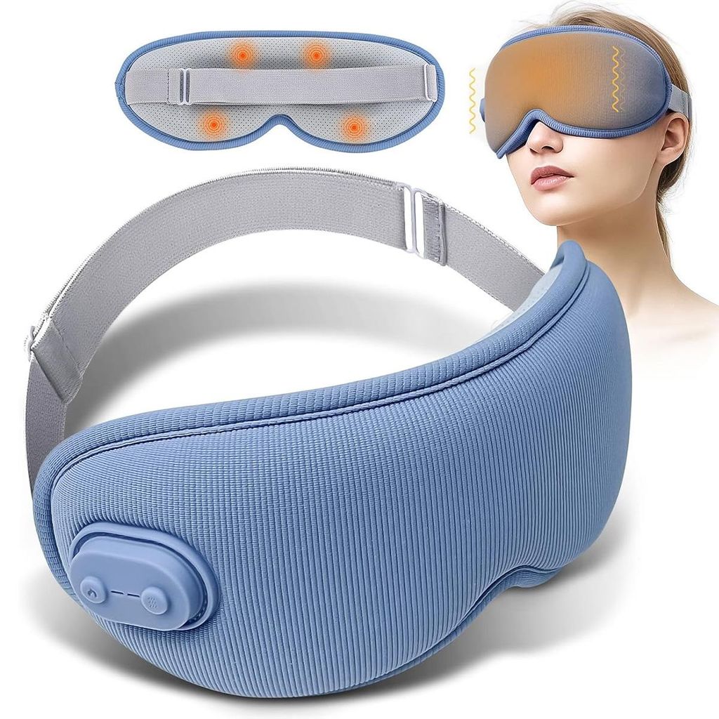 Kabellose beheizbare 3D-Augenmaske,3 Heizstufen 35–55 °C,5 Produktbild 