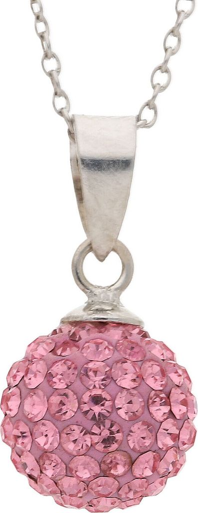 Kettenanhänger Silber 925 Zirkonia rosa JL10-02-1855 JuwelmaLux