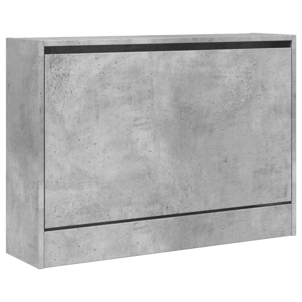 Scarpiera Slim Grigio Cemento 80 cm | Stile Urban Industrial Casa - 4