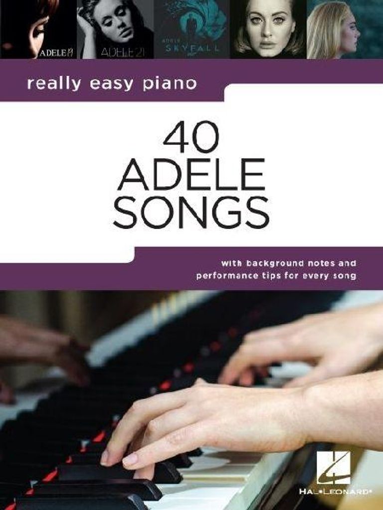40 Adele Songs - Really Easy Piano Songbook with Background Produktbild 