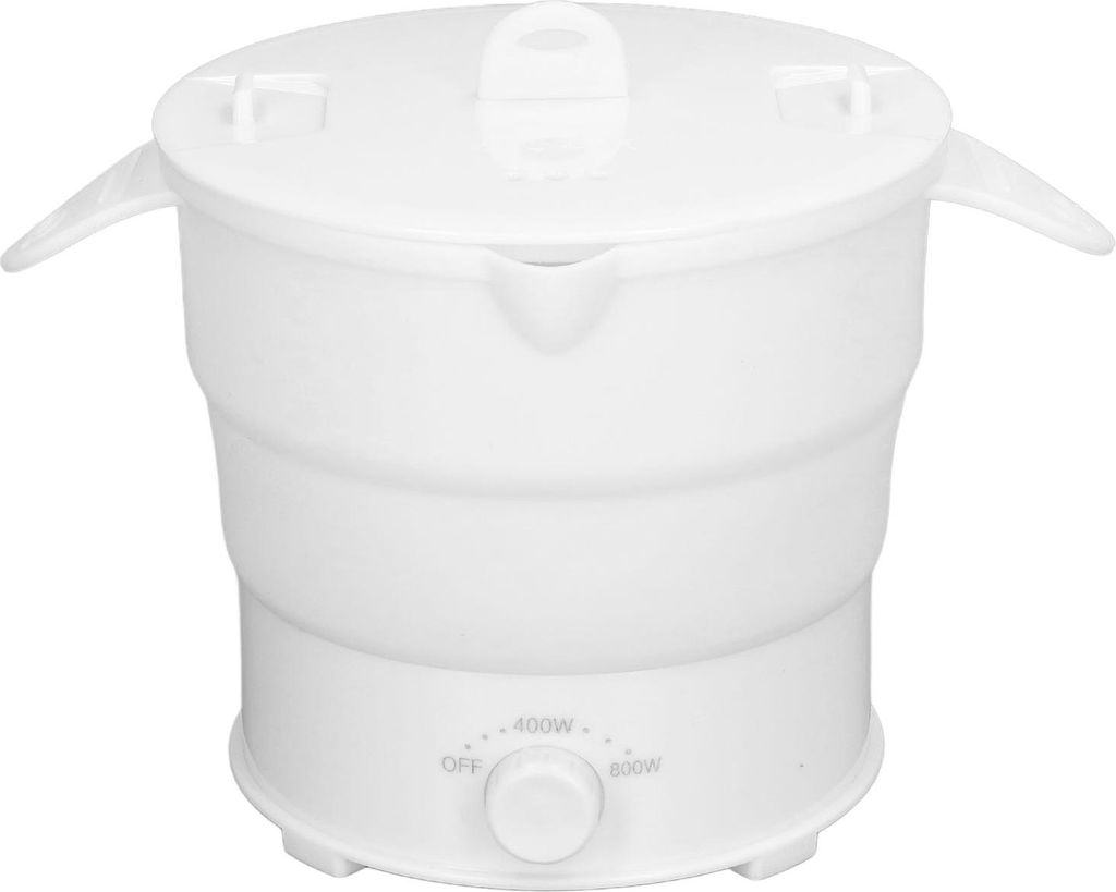 Elektrischer Kochtopf Multifunktionskocher 1.2L Tragbarer faltbarer elektrischer Kochtopf für Zuhause Wohnheim Büro Reisen EU Stecker 220V