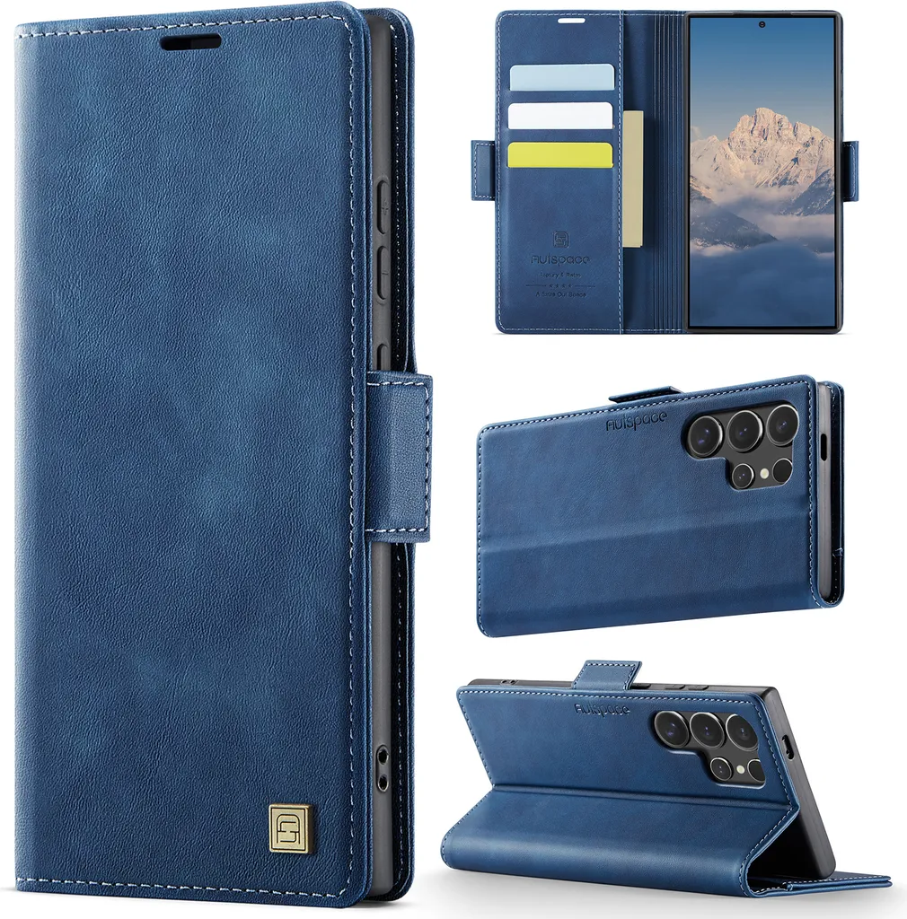 Custodia Blu per Samsung S25 Ultra | Sicurezza RFID e Design Slim