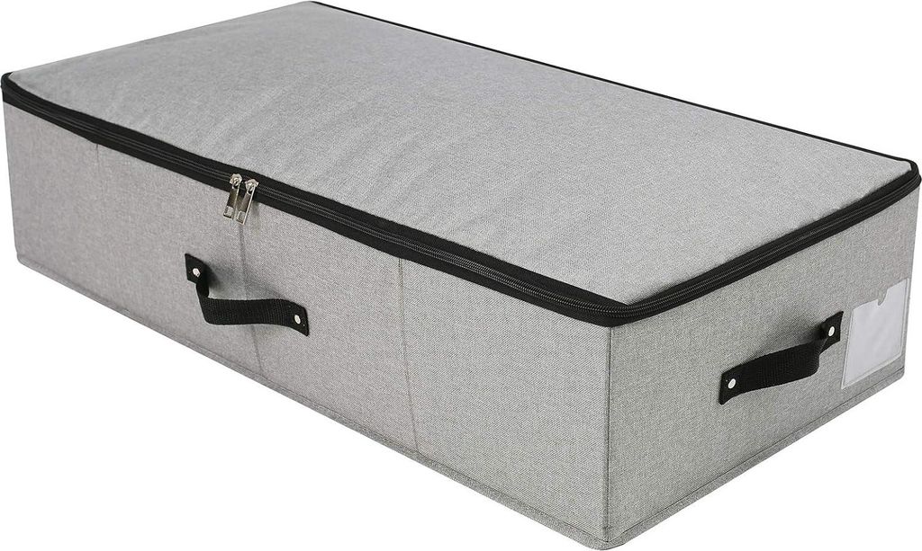 75 x 38 x 18 cm Aufbewahrungsbox für Winterkleidung unter dem Bett - Dunkelgrau - Kleiderorganizer