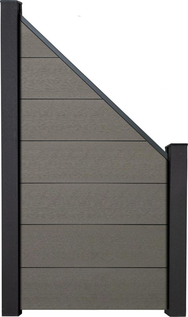 GroJa Solid Grande BPC Stecksystem Bausatz - Schräg Grau