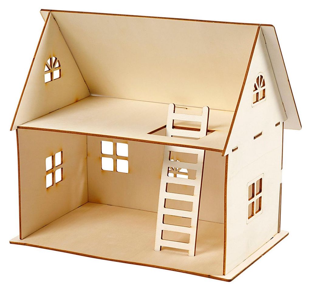 Maison de poupée en bois DIY Image du produit 