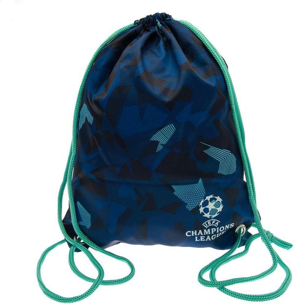 UEFA Champions League - Turnbeutel, Abstrakt TA9446 (Einheitsgröße) (Aquamarin/Blau/Weiß)