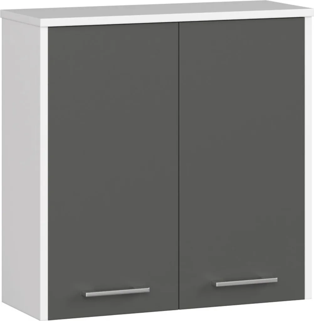 Mobiletto Bagno Sottile 60 cm Sospeso Grafite | Salvaspazio Moderno