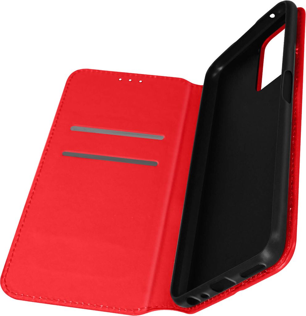 Kunstleder Cover Classic Edition für Oppo A76 / A96, Realme 9i – Rot
