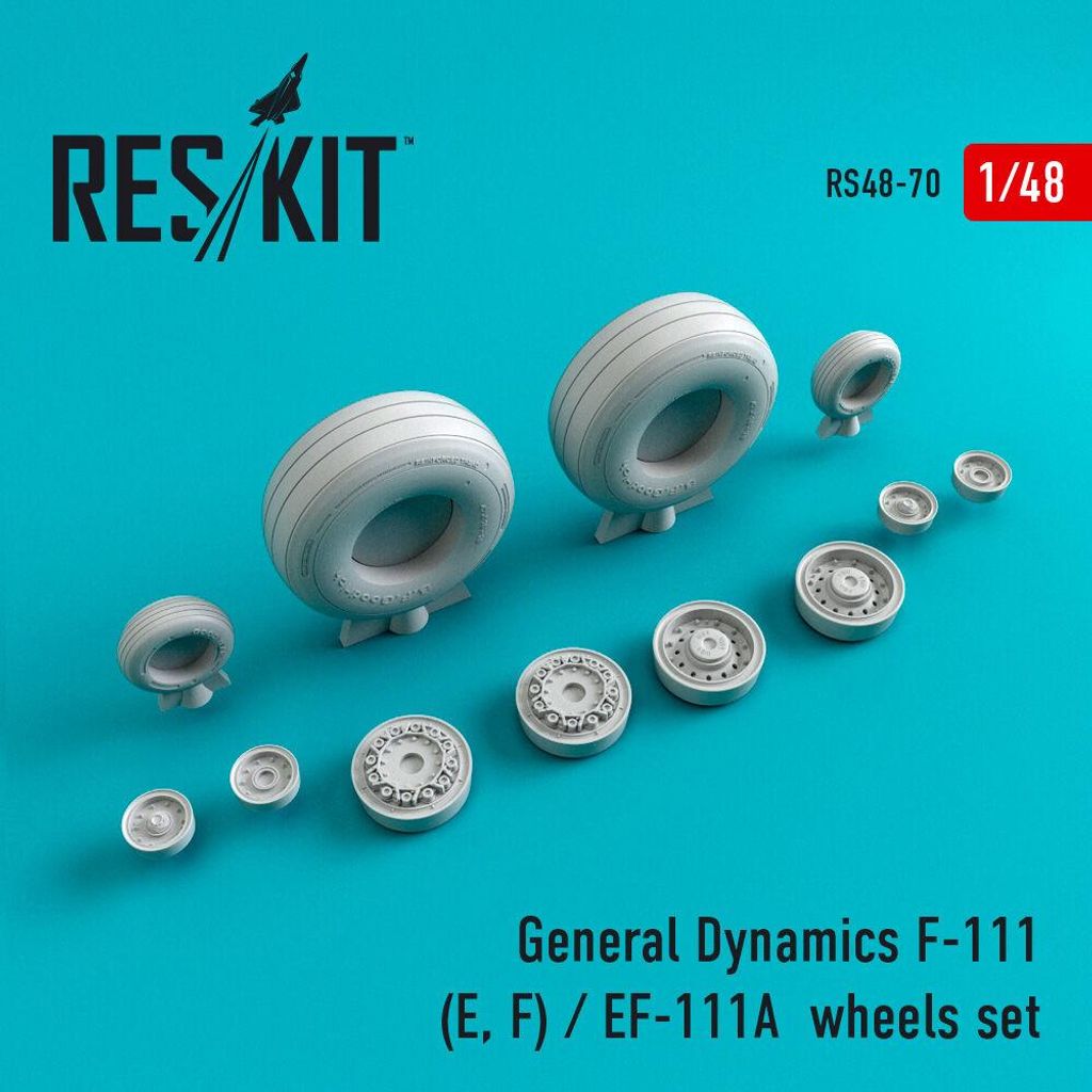 ResKit RS48-0070 - 1:48 F-111 (E,F)/EF-111A wheels set (weighted)