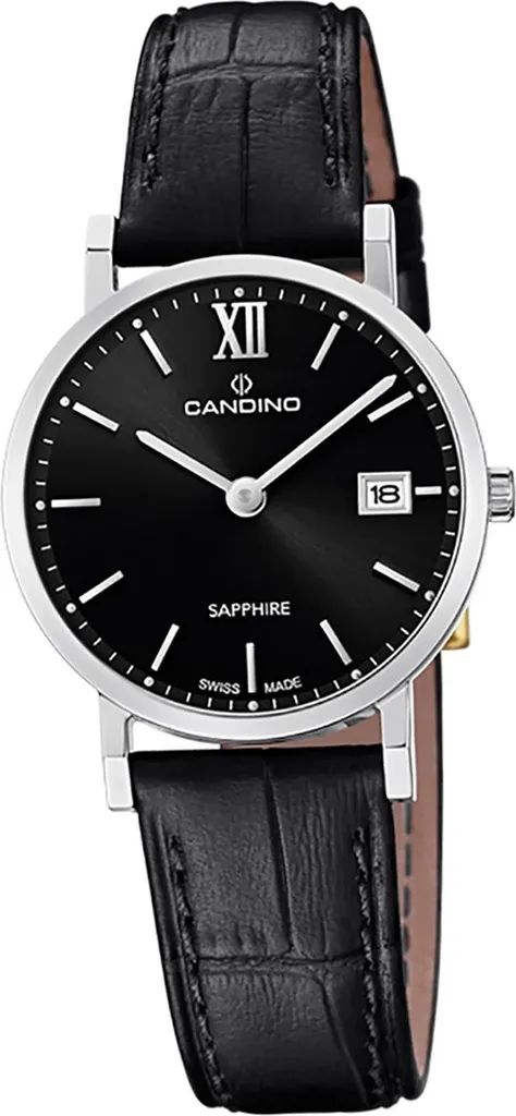 Candino C4725/3 Orologio Donna Acciaio Quadrante Nero Zaffiro Originale