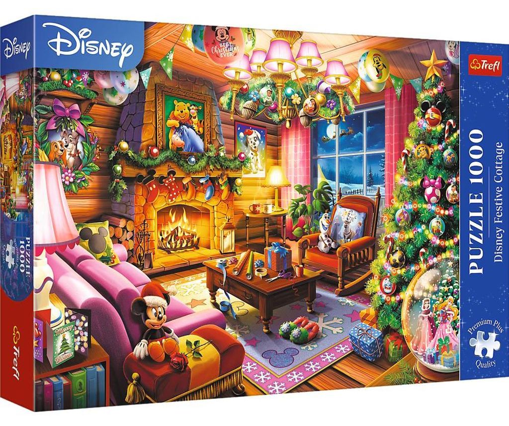 Trefl PUZZLE 1000 XMAS PremPlus Xmas Hats Disn..10916 Produktbild 