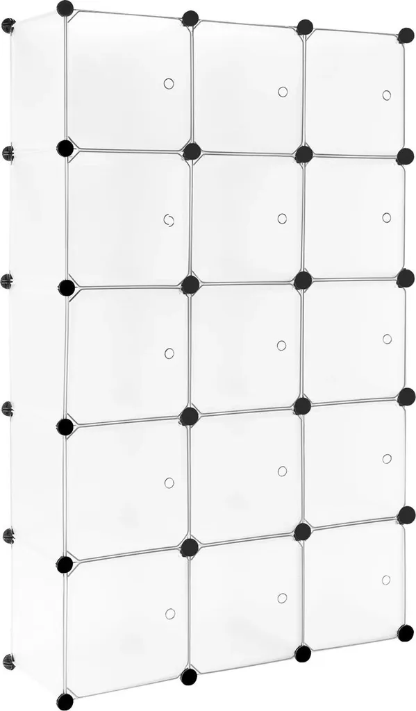 Gagnez de la place avec cette étagère modulable anti-désordre 25 cubes