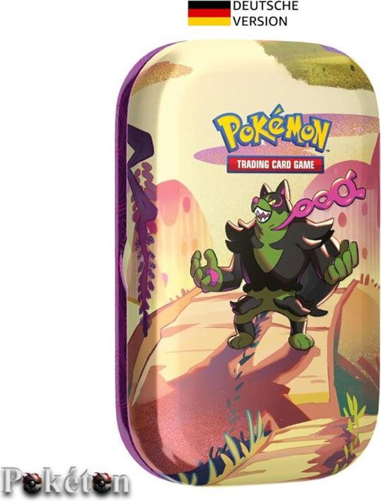 Pokémon Mini-Tin-Box Karmesin & Purpur – Nebel der Sagen – Produktbild 