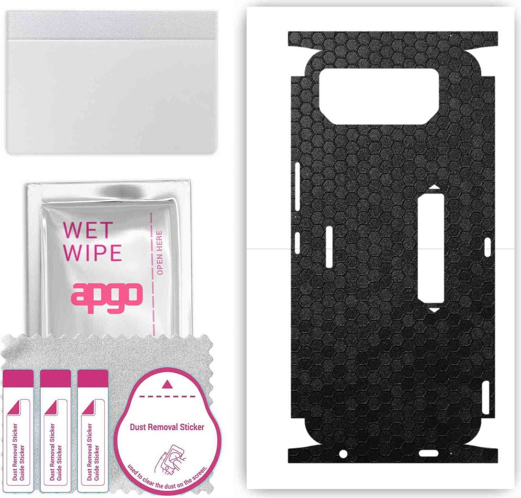 apgo Rückseite + Seiten Schutzfolie, Skin, kompatibel mit Asus ROG Phone 6, Hinten Displayschutzfolie aus Vinylfolie, kratzfest, einfache Montage ...