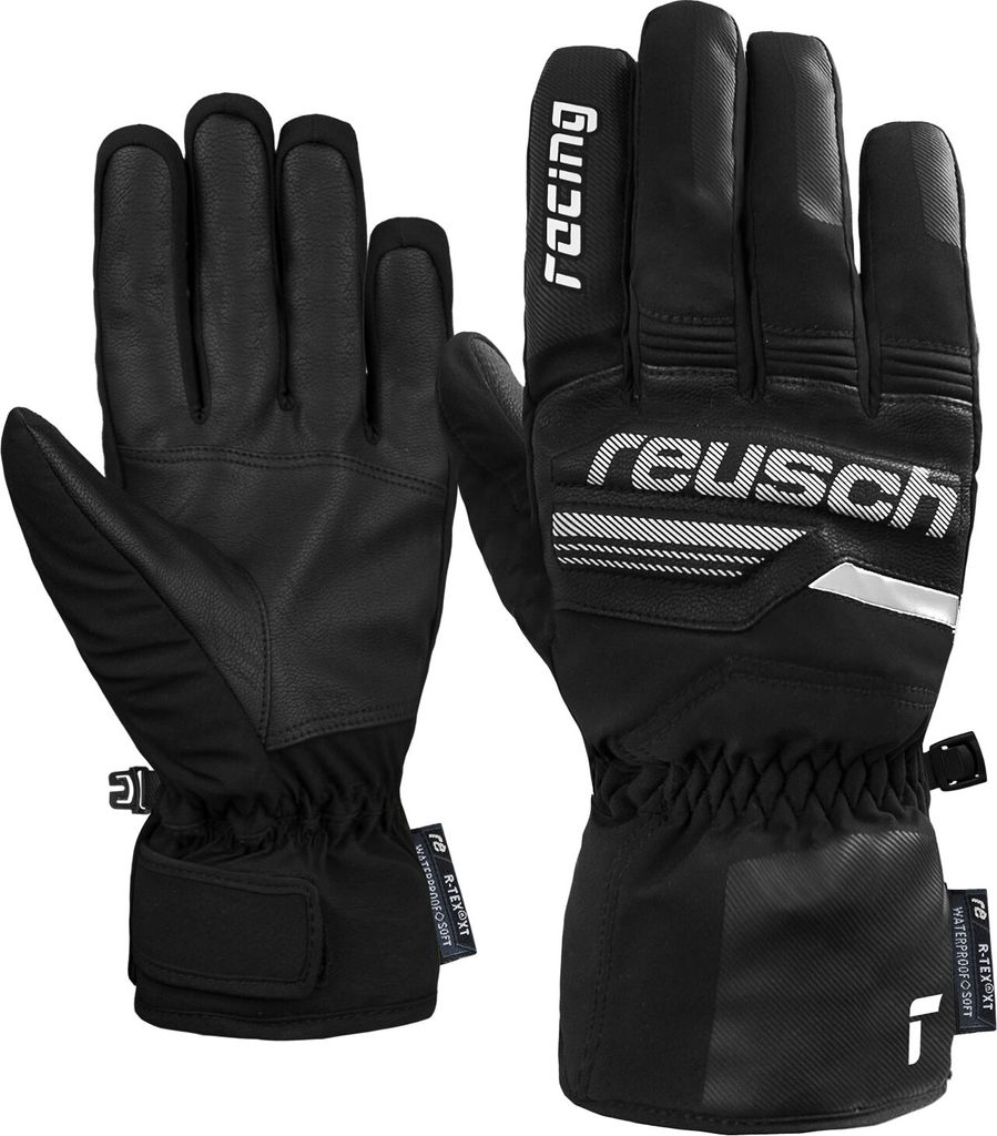 Reusch Herren Handschuhe Skihandschuhe Winterhandschuhe Ski Race VC R-TEX XT, Farbe:Schwarz, Artikel:-7701 black / white, Größe:9.5
