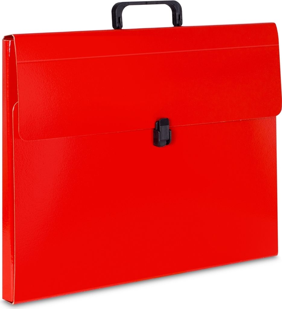Aktentasche mit Griff / Dokumentenmappe / B3 / Farbe: rot