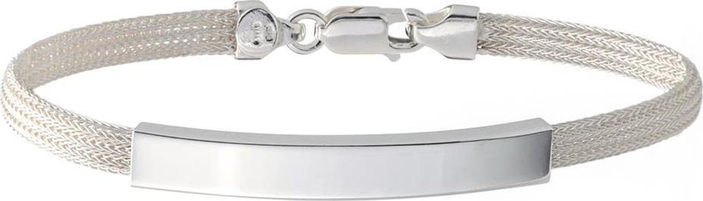 SILBERKETTEN STORE Fashion Gravurarmband - echt 925 Silber SIL186, Länge wählbar - 20cm