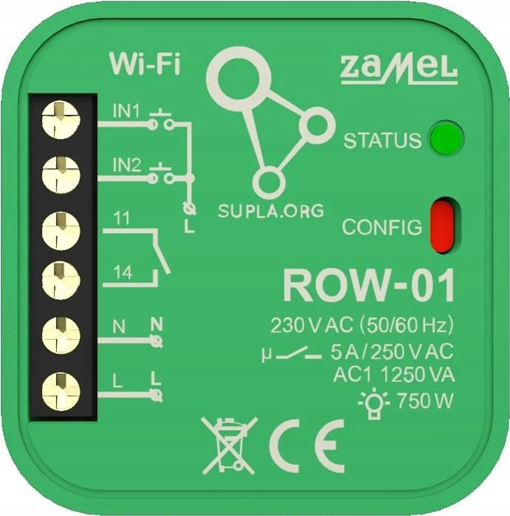 Module de commande Wi-Fi pour éclairage connecté ROW-01 Supla Zamel