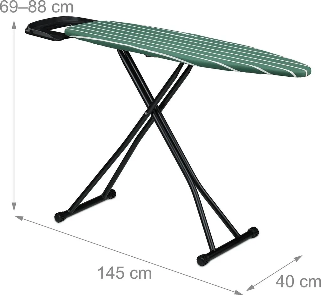Table à repasser stable 121x39 cm réglable pour protéger votre dos - 3