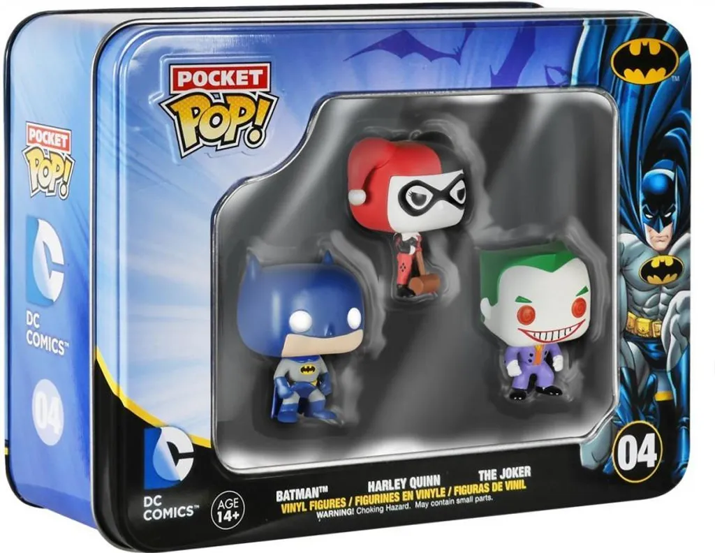 Pocket POP ! Tin Set DC Comics - Coffret de 3 Figurines de Collection
