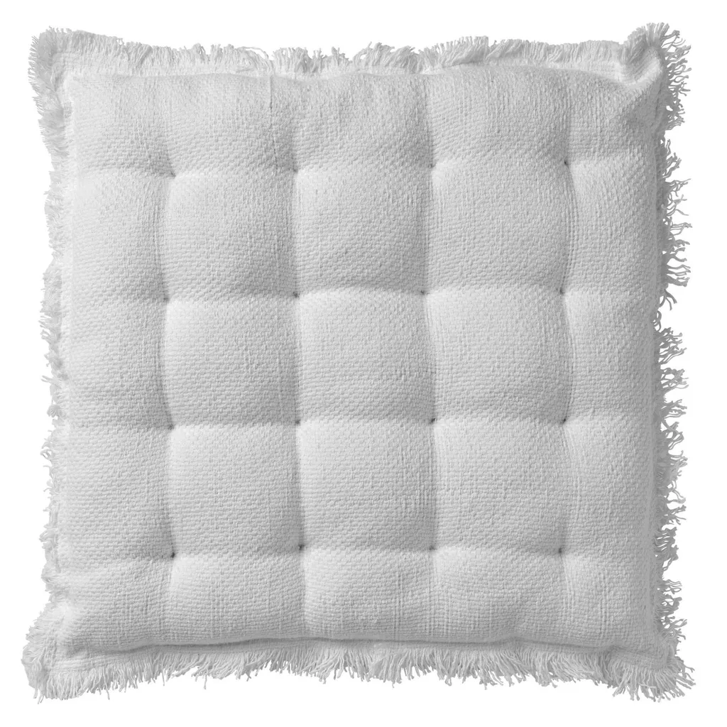 Coussin de chaise Dutch Decor Burto 40x40 cm blanc neige pour intérieur