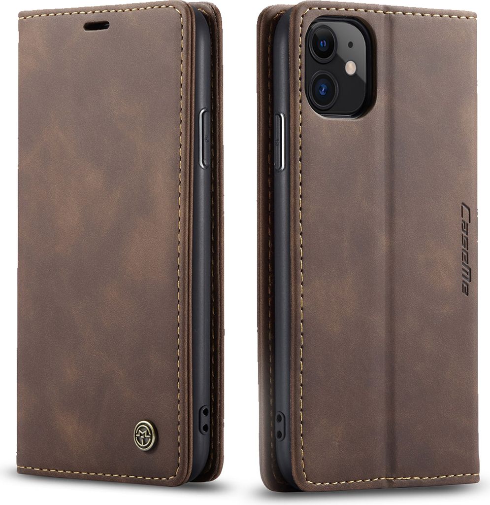 iPhone 11 Hülle, LaimTop Retro Kunstledertasche TPU Innere, Kartenfächer, Magnetverschluss, Klapphülle mit Standfunktion Schutzhülle für iPhon...