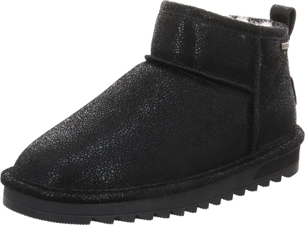 Natural Sense Damen Leder Stiefelette Elbe 1152987 Warmfutter schwarz Glitzer, Schuhgröße:40 EU