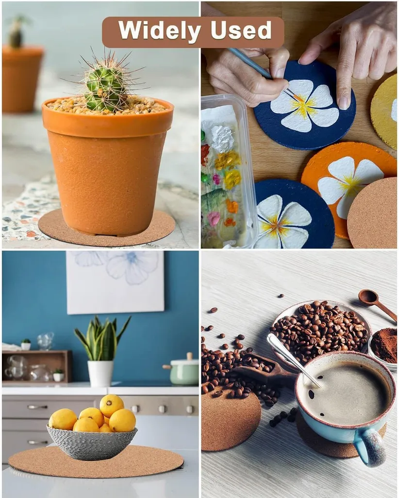 Dessous de pot absorbant en liège 16,8 cm - Support plante anti-tache