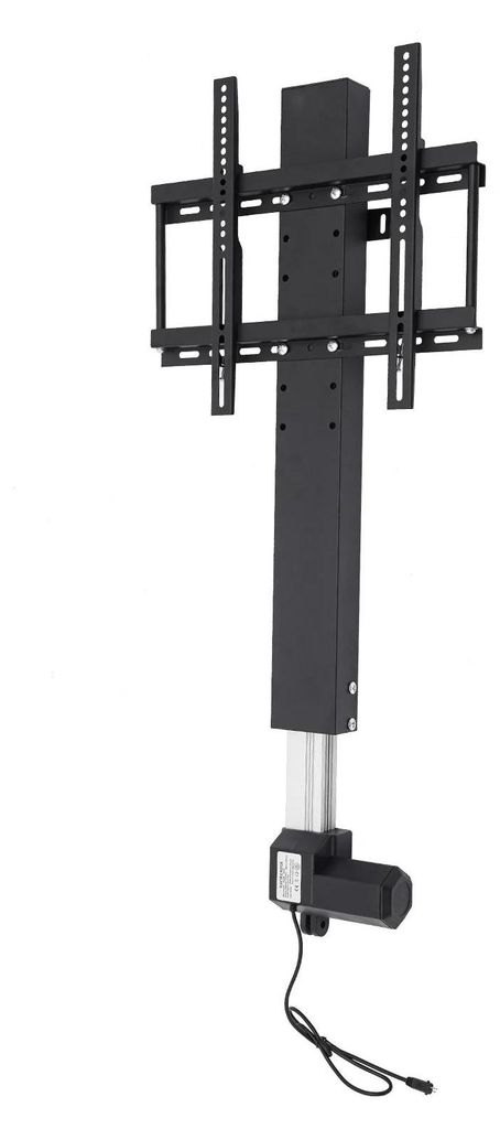 TV-Lift - Elektrischer höhenverstellbarer Tischständer - Fernbedienung - Für 66-145 cm Fernseher - Bis 50 kg - Höhe 98-168 cm - Aluminiumlegier...